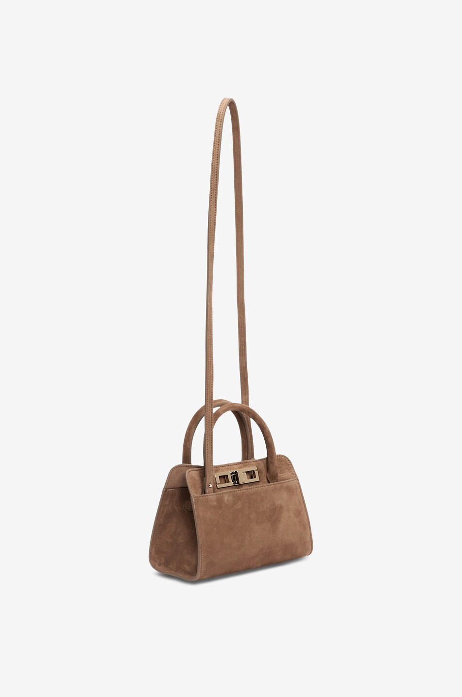 FABIANA FILIPPI Mini crossbody bag in suede Women COGNAC 2