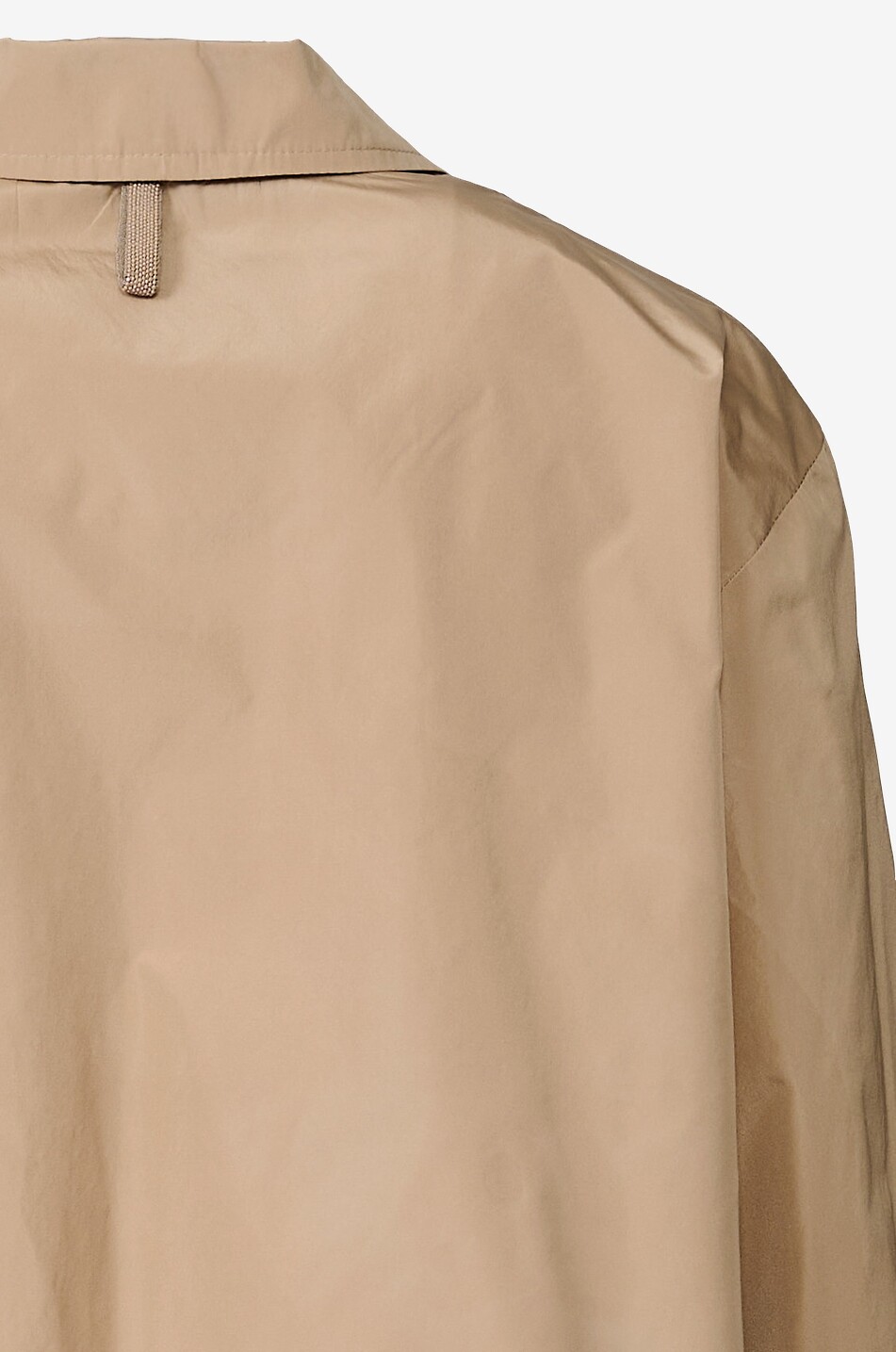 FABIANA FILIPPI Satin sheen nylon A-line lightweight jacket Women BEIGE 3