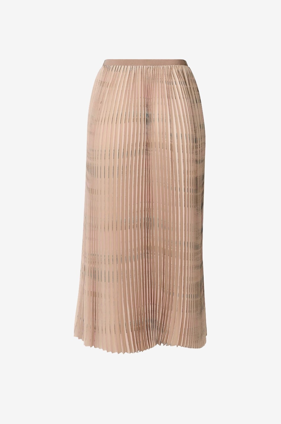 FABIANA FILIPPI Jupe midi plissée en crêpe bicolore Femme BEIGE 2