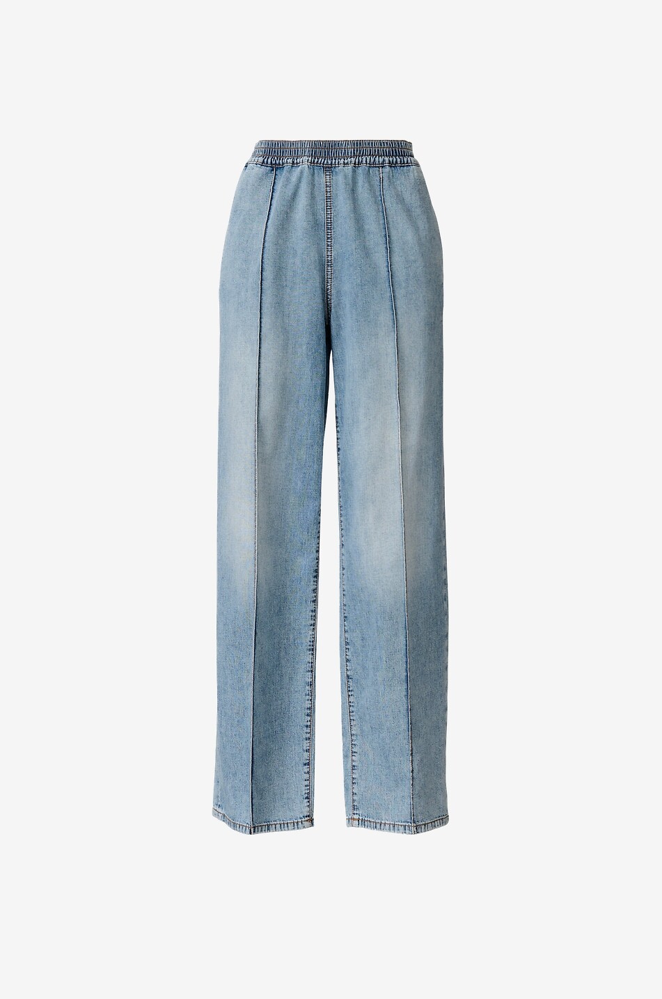 Gubbio straight-leg denim jeans with contrasting topstitching