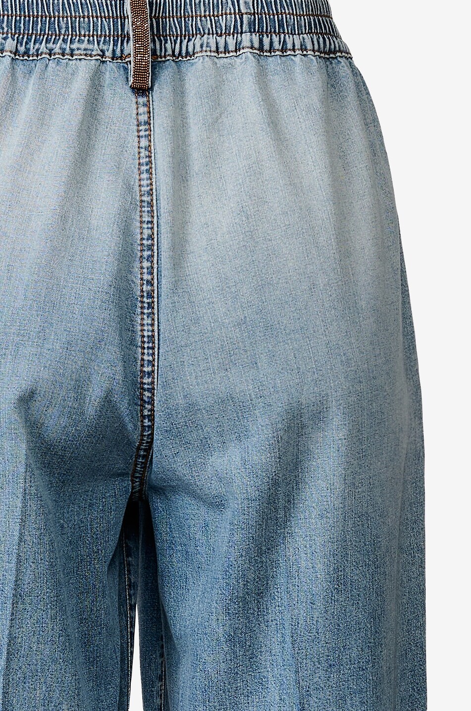 FABIANA FILIPPI Gubbio straight-leg denim jeans with contrasting topstitching Women BLUE 3