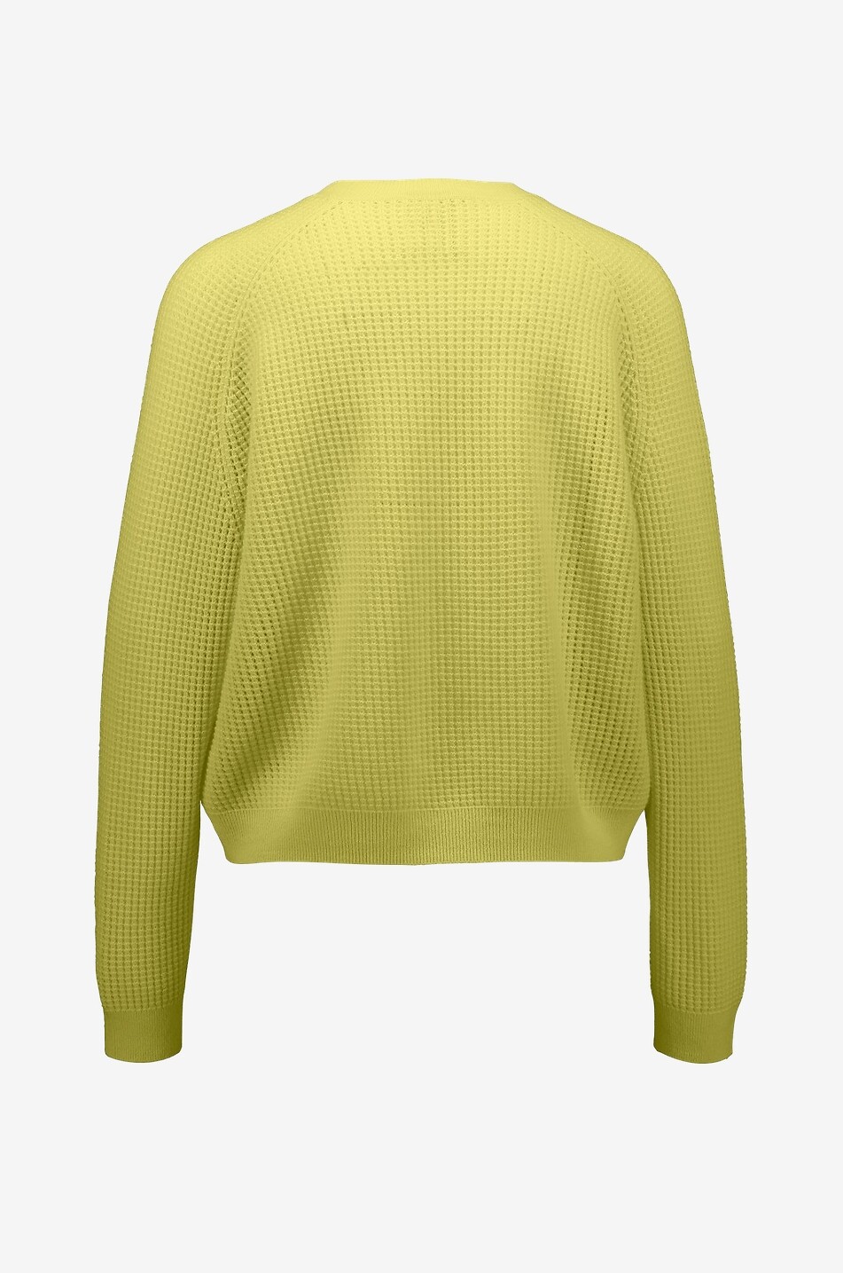 ALLUDE Boxy openwork knit wool and cashmere jumper Women LIGHT YELLOW 2