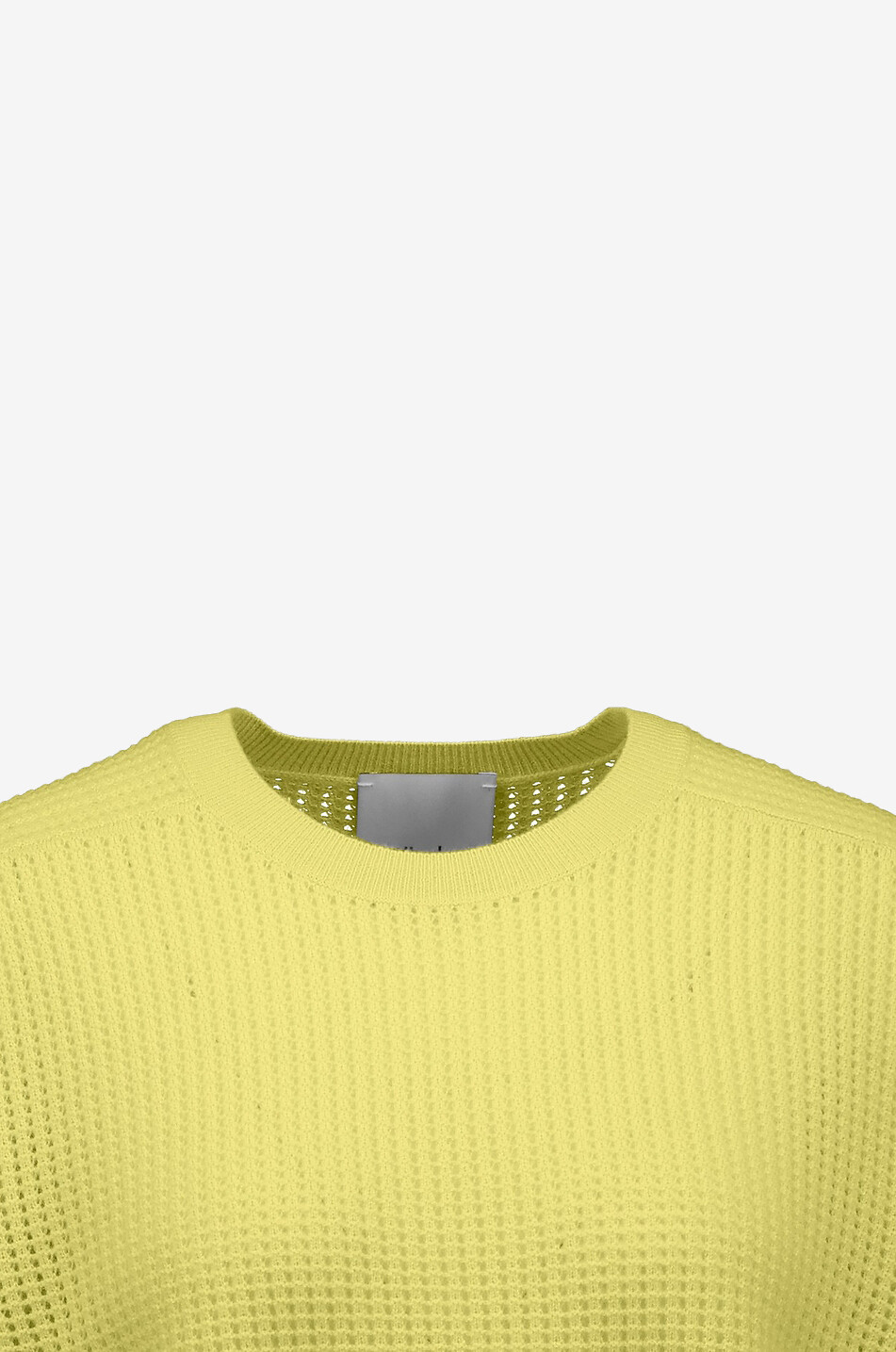 ALLUDE Boxy openwork knit wool and cashmere jumper Women LIGHT YELLOW 3