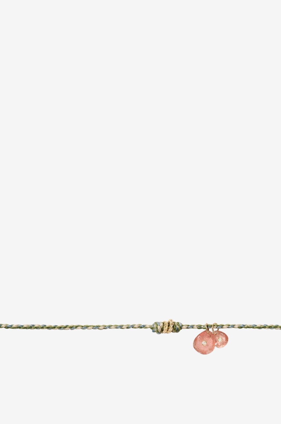 PASCALE MONVOISIN Cordelhalskette mit Diamanten Holi Strawberry Quartz Damen GRÜN 2