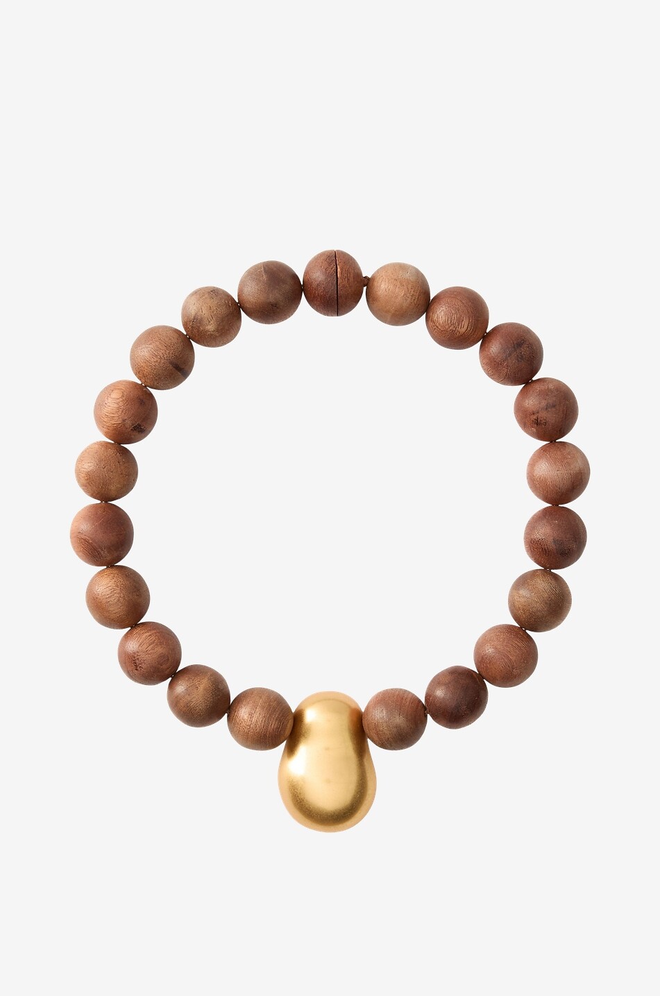 Melbo wood and gold-plated brass necklace