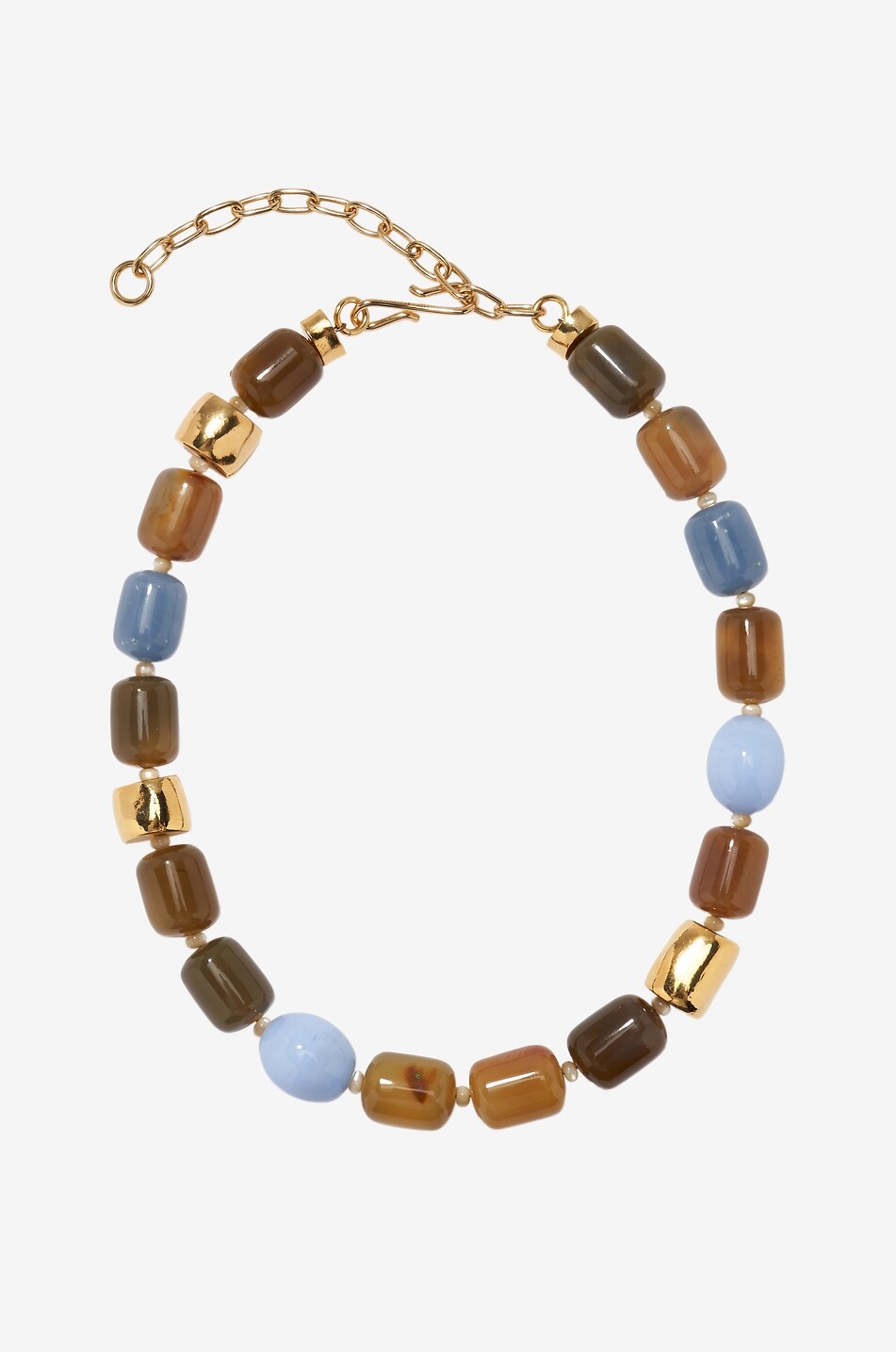 Palomino turquoise and ruby necklace