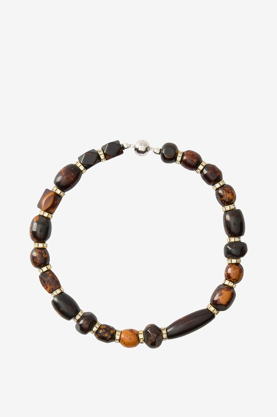JULIETTA Collier ras du cou de perles de résine Orion Femme MARRON 1