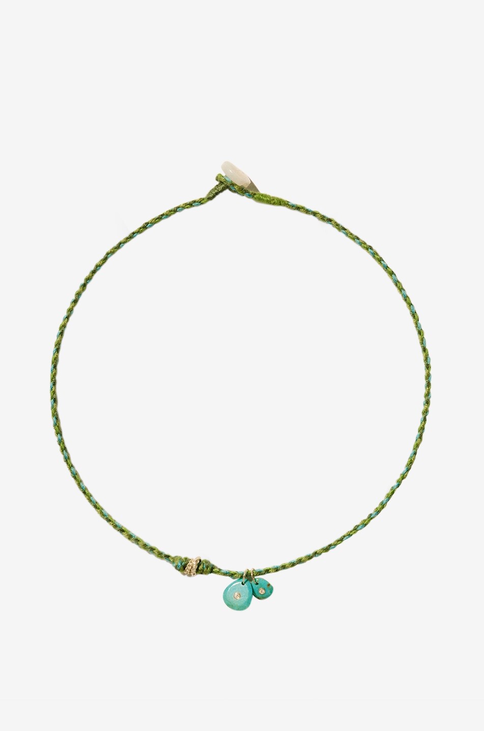 PASCALE MONVOISIN Cordelhalskette mit Diamanten Holi Turquoise Damen HELLBLAU 1