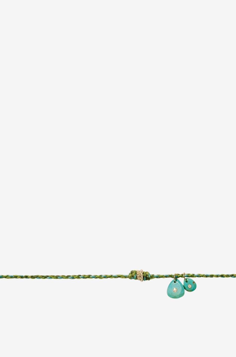 PASCALE MONVOISIN Cordelhalskette mit Diamanten Holi Turquoise Damen HELLBLAU 2