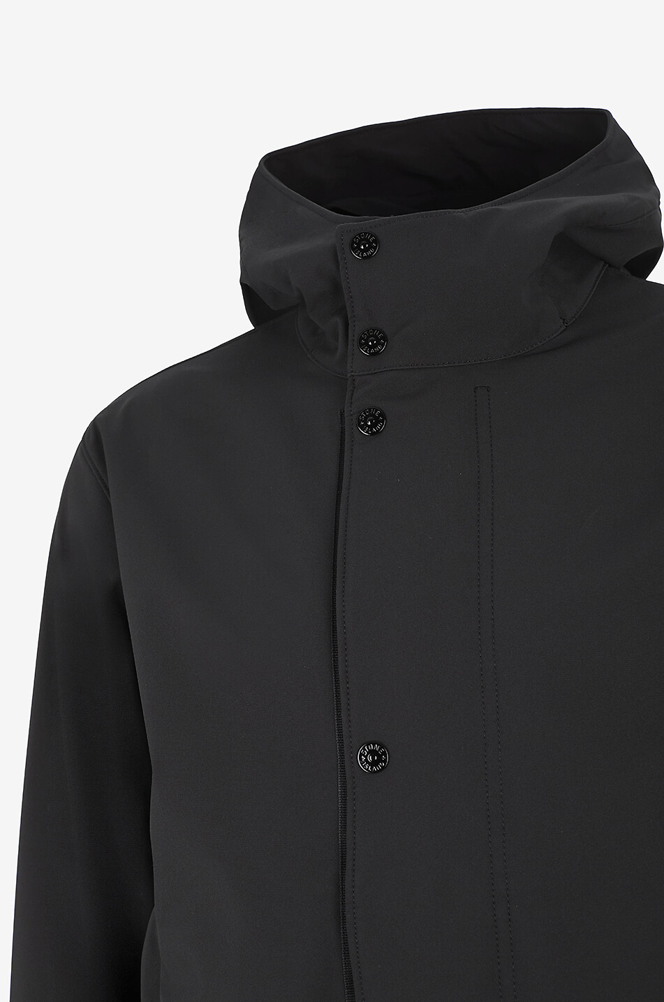 STONE ISLAND Veste coupe-vent déperlante 410018 Light Soft Shell-R E.Dye Homme NOIR 3