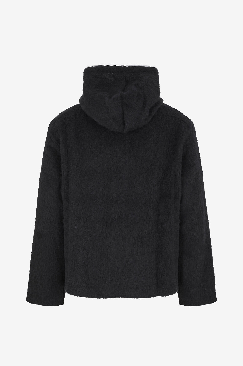 OUR LEGACY Wool blend zip-up hoodie Men BLACK 2