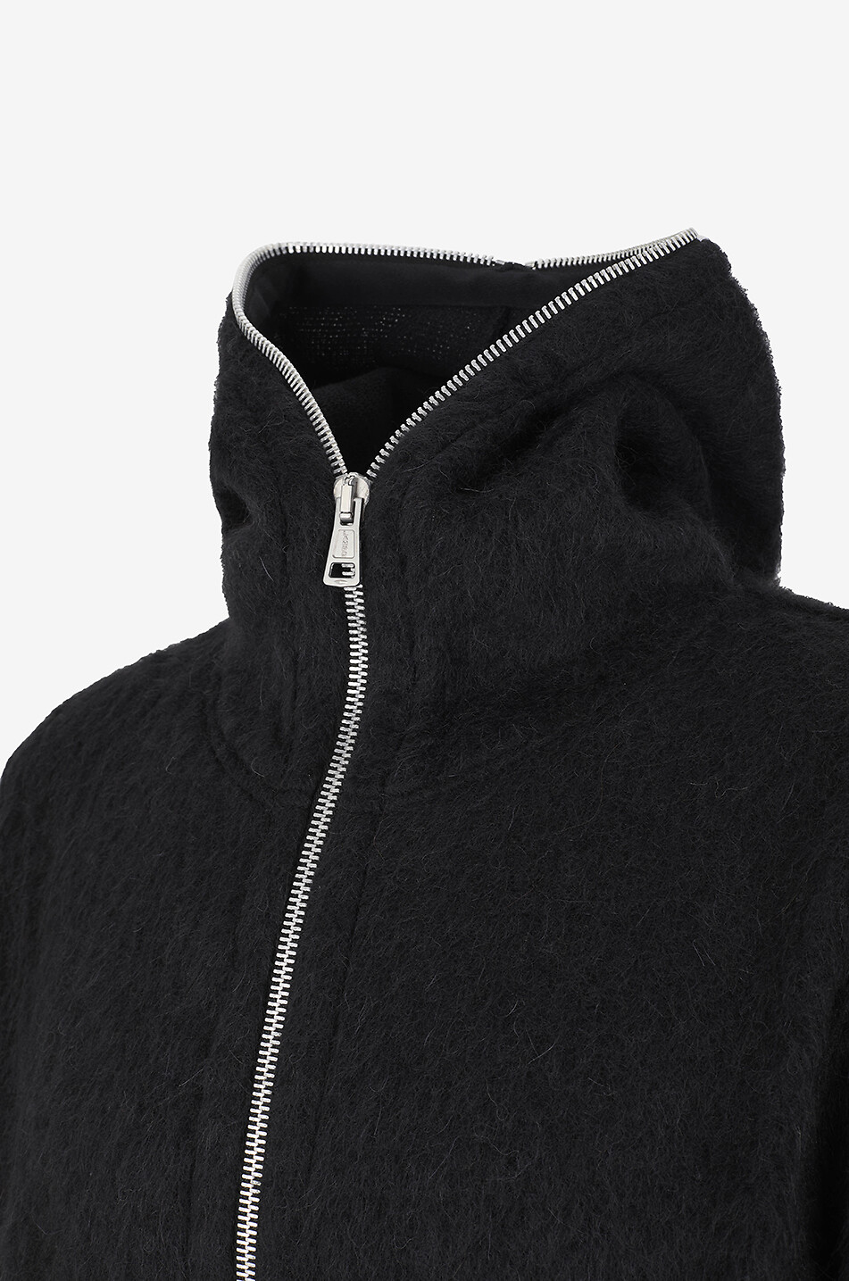 OUR LEGACY Wool blend zip-up hoodie Men BLACK 3