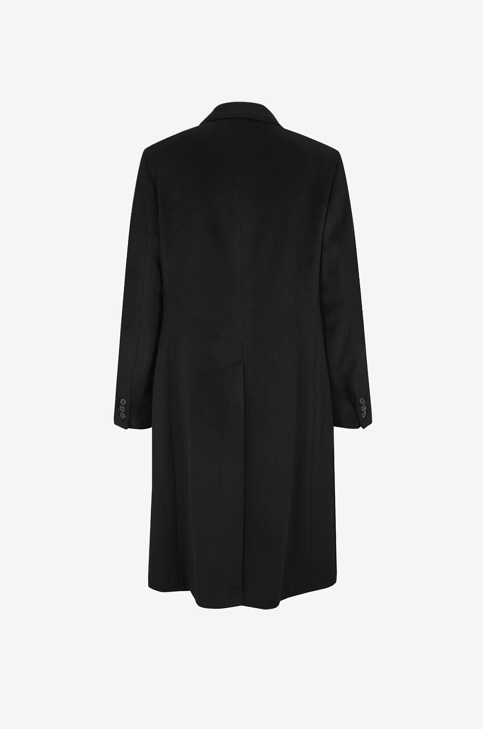 OUR LEGACY Whale double-breasted long mohair coat Men BLACK 2