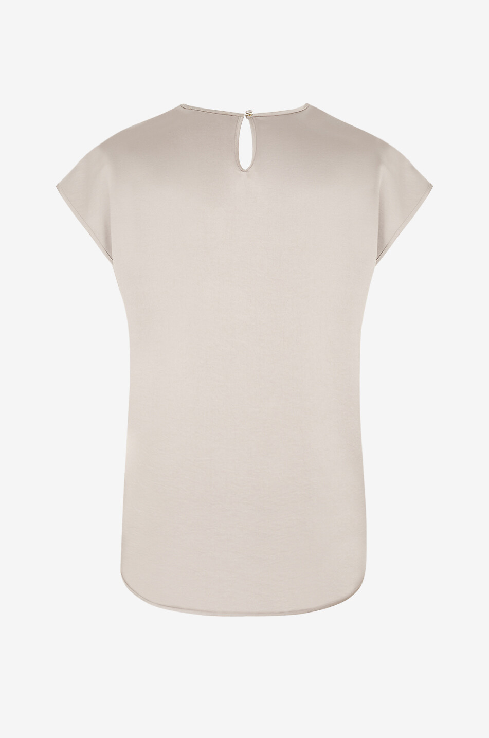 WEEKEND MAX MARA Top mit V-Ausschnitt aus Satin mit Spitze Staffa Damen BEIGE 4