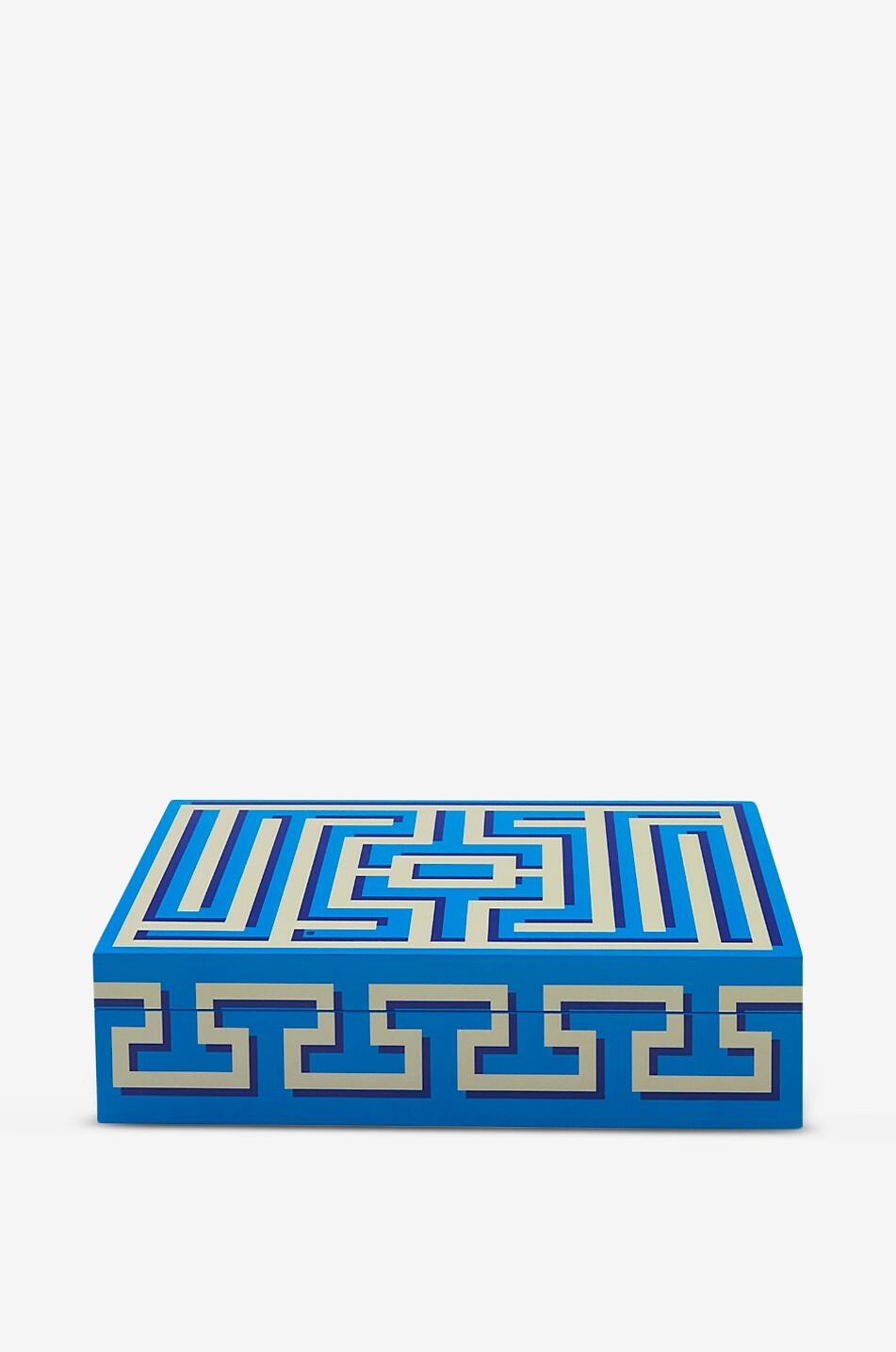 Labyrinth Large rectangular lacquered box