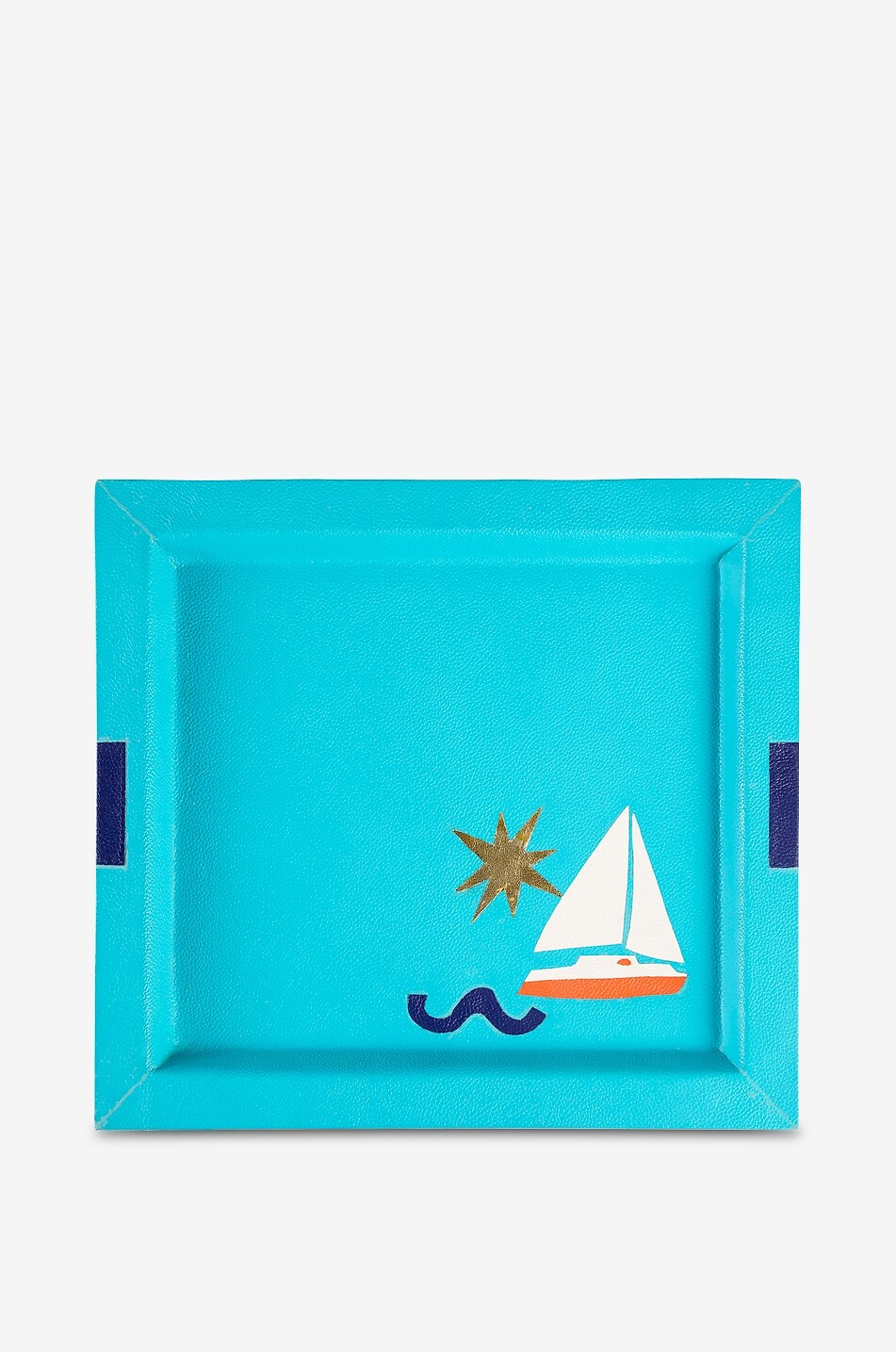 Playa Boat leather rectangular tray