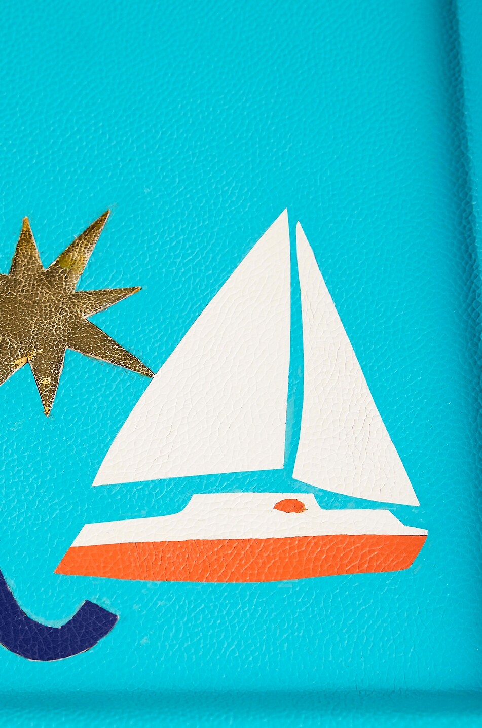 JONATHAN ADLER Playa Boat leather rectangular tray Home LIGHT BLUE 3