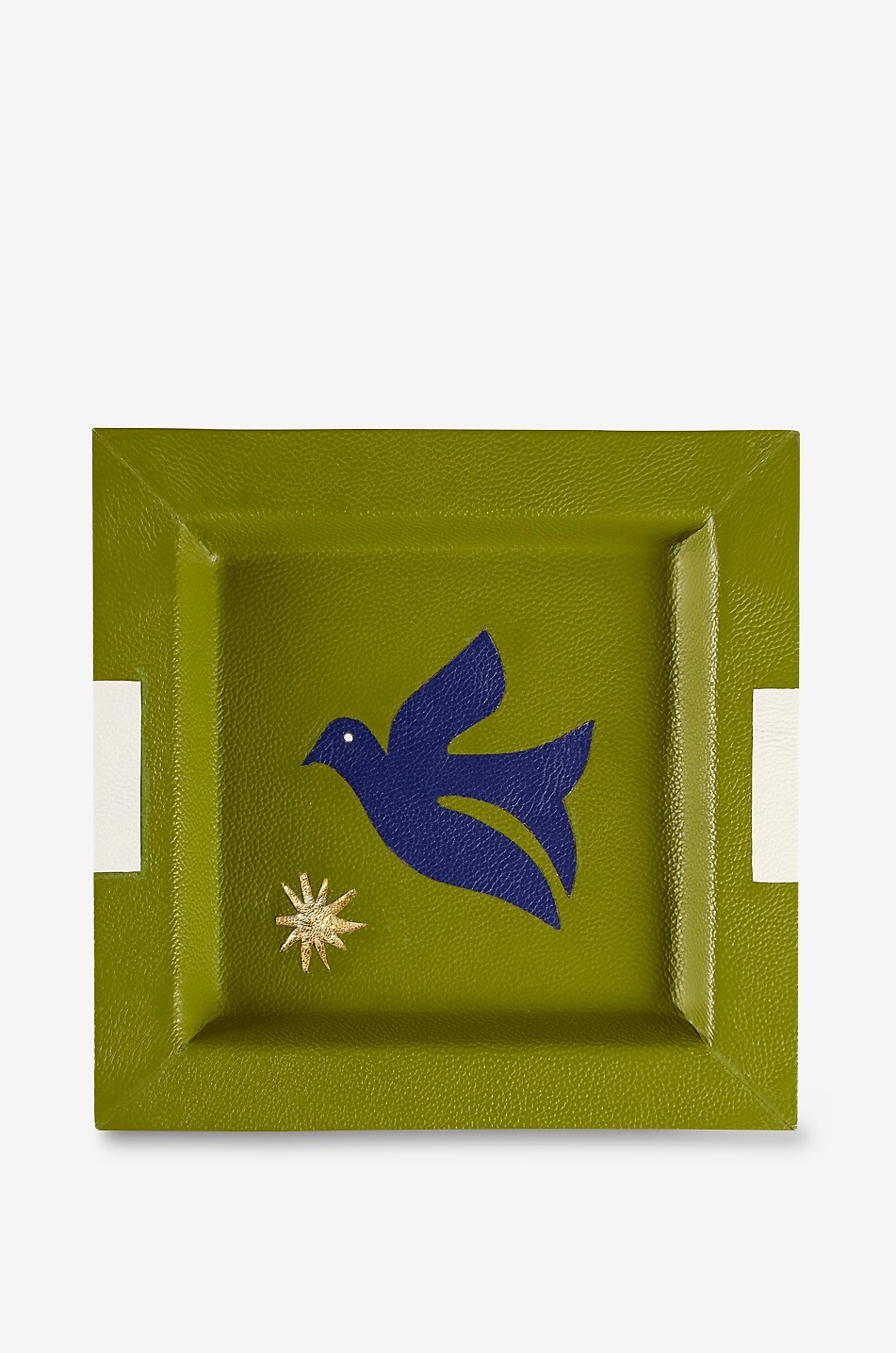 Playa Bird square leather tray