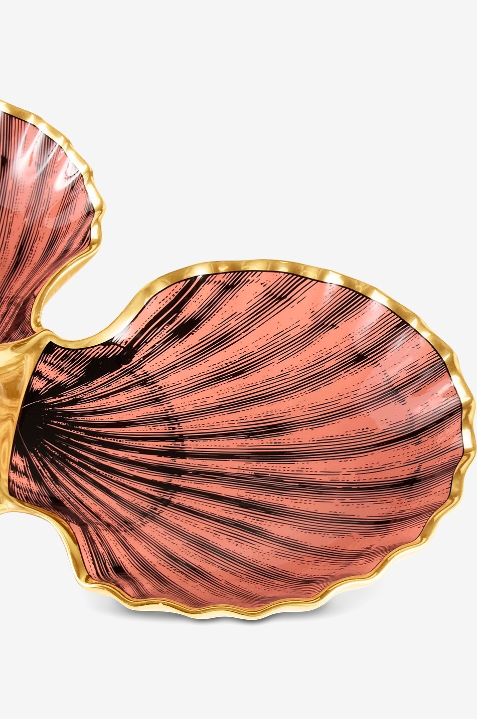 JONATHAN ADLER Plat de service en céramique en forme de trèfle Sirena Maison ORANGE 3