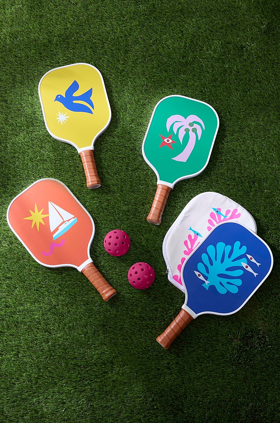 JONATHAN ADLER Playa pickleball set Home MULTI COLOURED 5