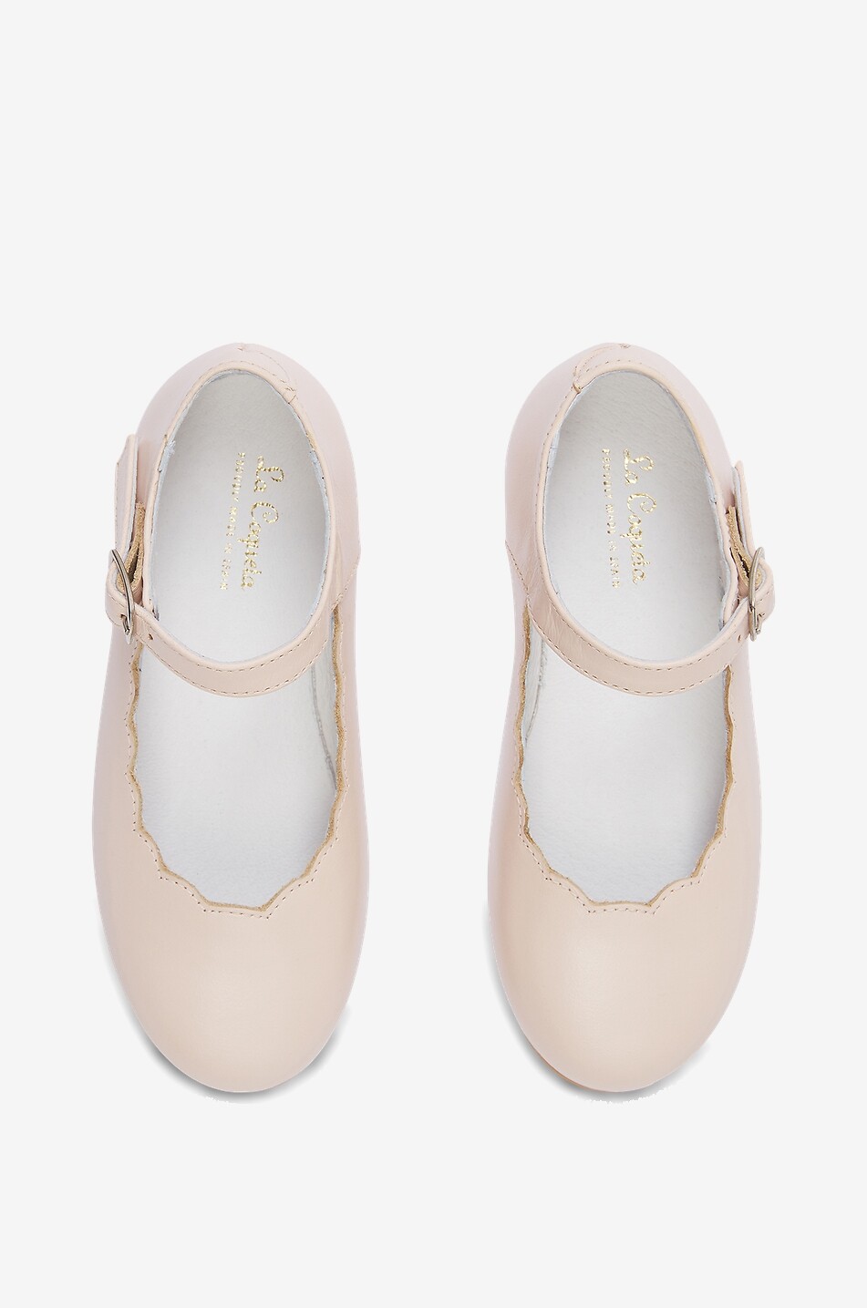 LA COQUETA Ballerines à brides en cuir fille Fille ROSE CLAIR 3
