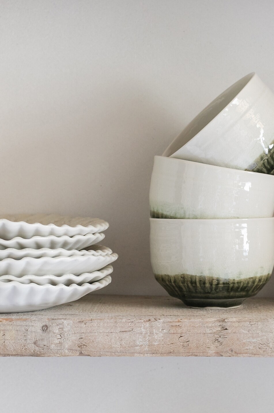 JARS Dashi Quartz L stoneware soup plate Home WHITE 4