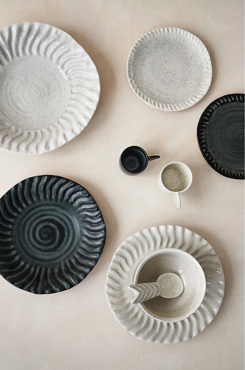 JARS Dashi Quartz L stoneware soup plate Home WHITE 5