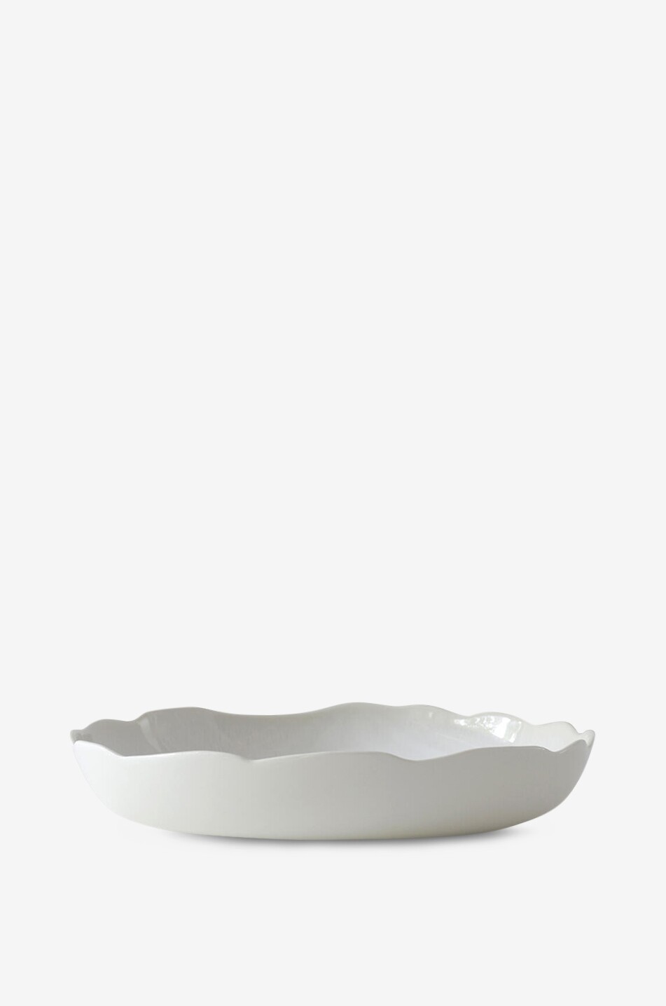 JARS Plat creux en grès Plume Perle Maison BLANC 2