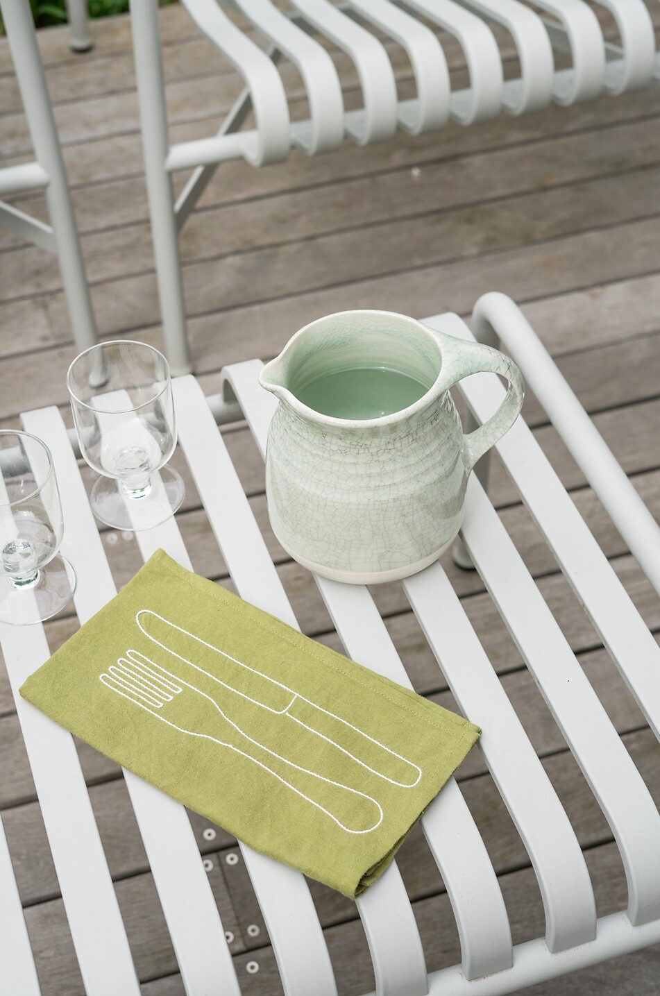 JARS Pichet en grès émaillé Dashi Quartz Maison BLANC 4