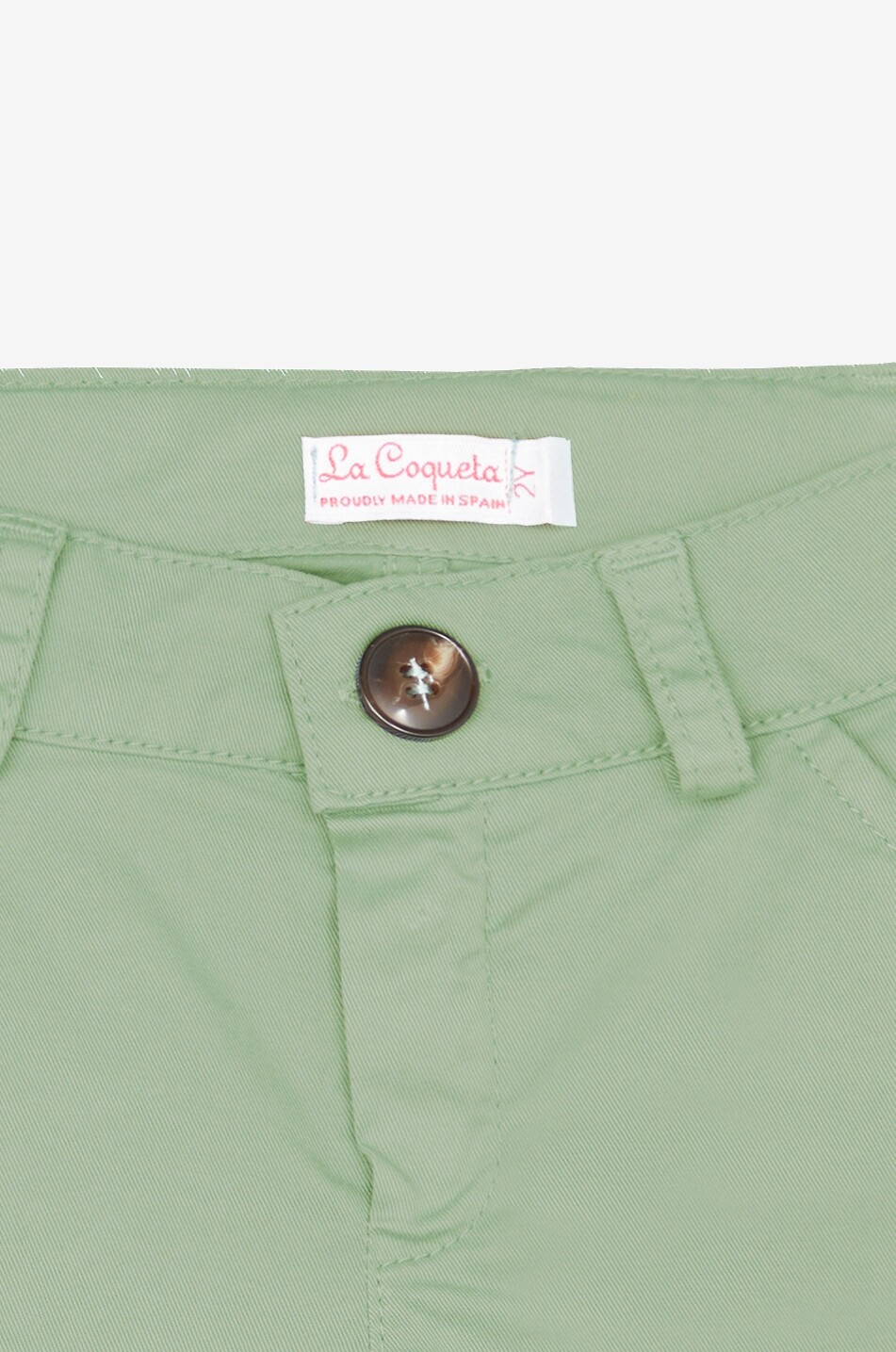 LA COQUETA Short en gabardine de coton garçon Bocusi Garçon VERT CLAIR 4