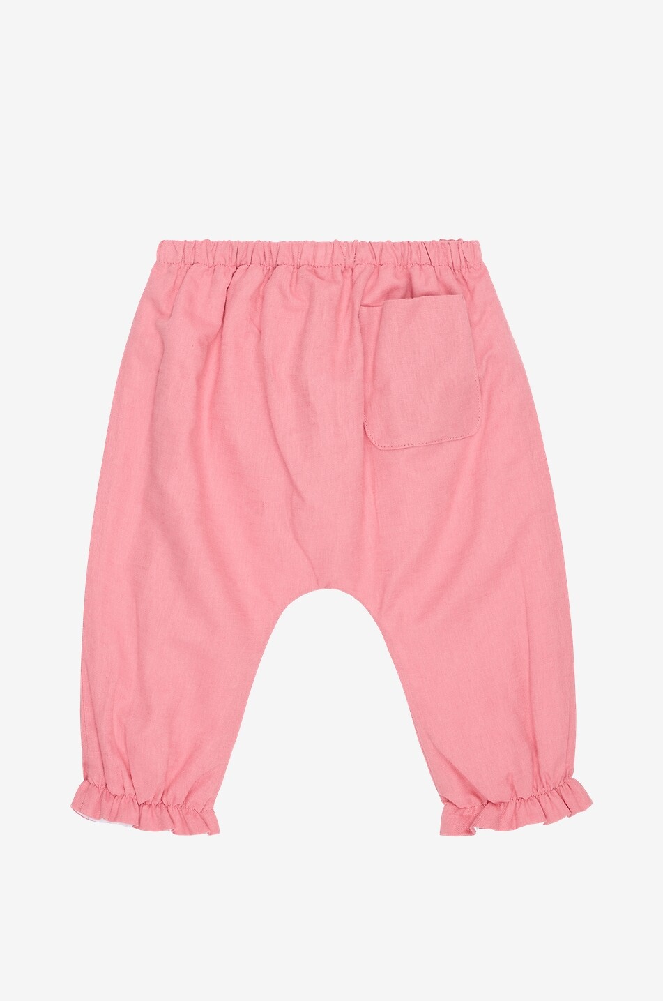 LA COQUETA Forna linen and cotton baby trousers Baby PINK 2