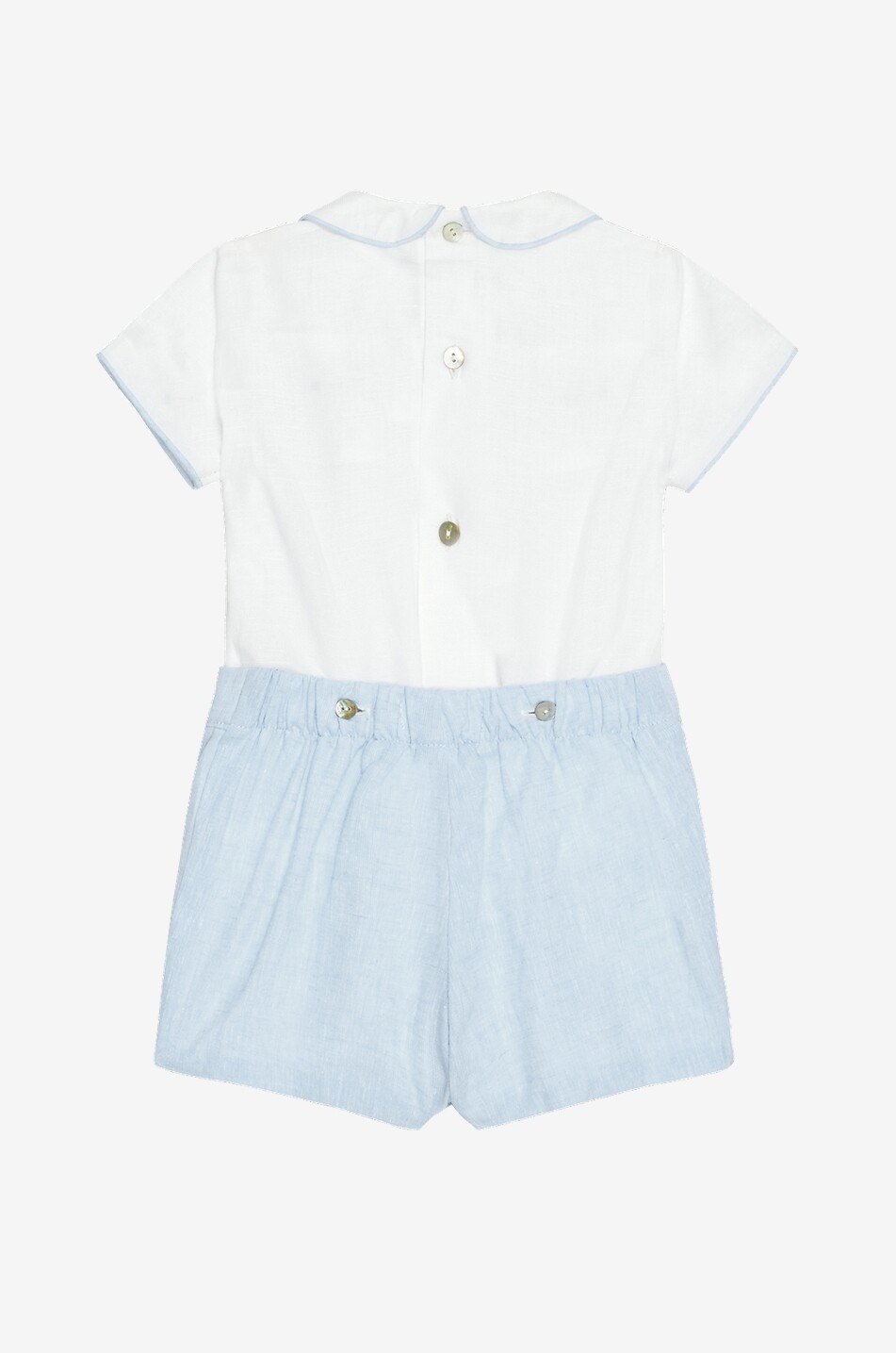 LA COQUETA Ensemble short et t-shirt brodé en lin bébé Carlina Bébé MULTICOLORE 2