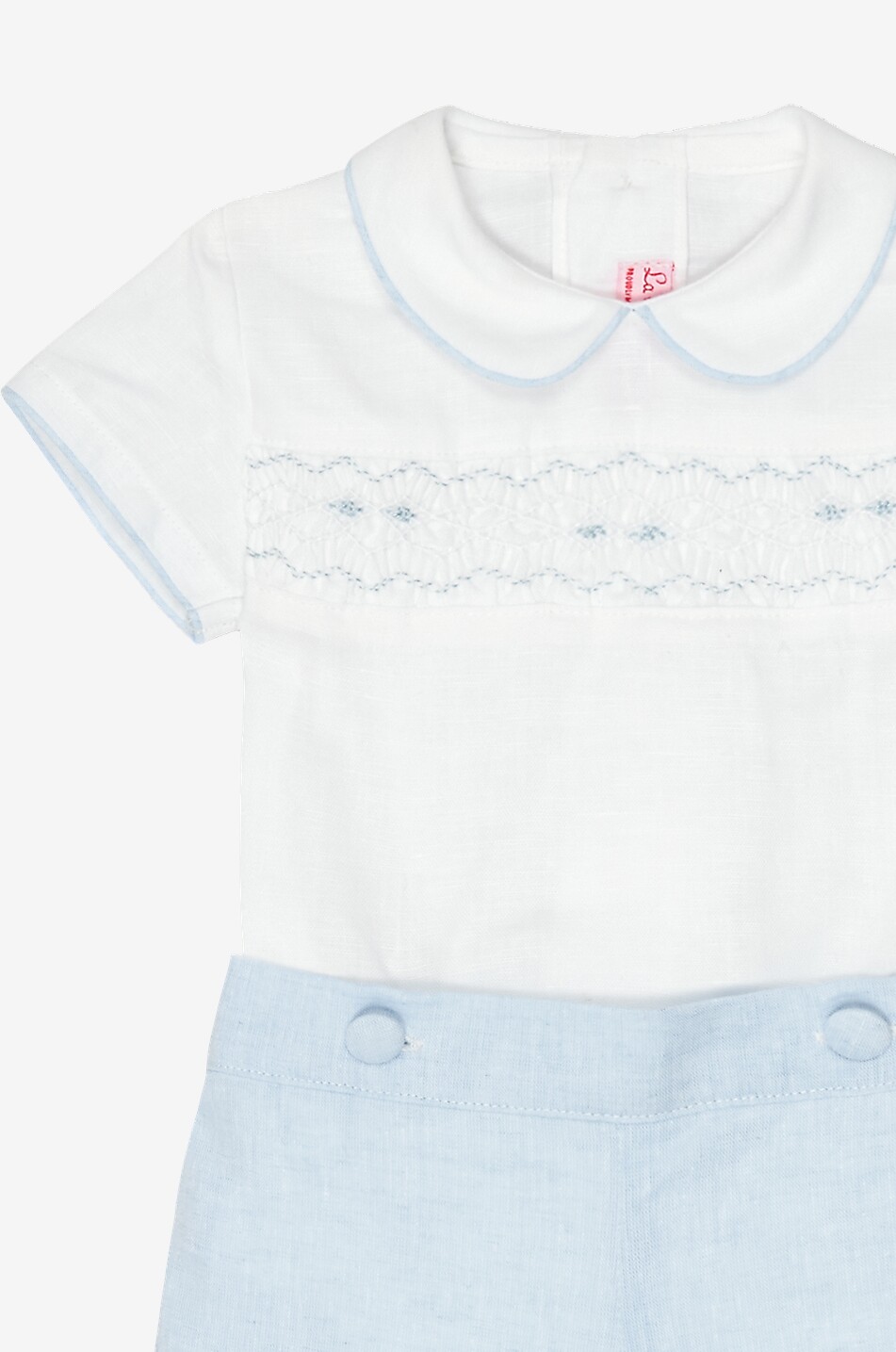 LA COQUETA Ensemble short et t-shirt brodé en lin bébé Carlina Bébé MULTICOLORE 3