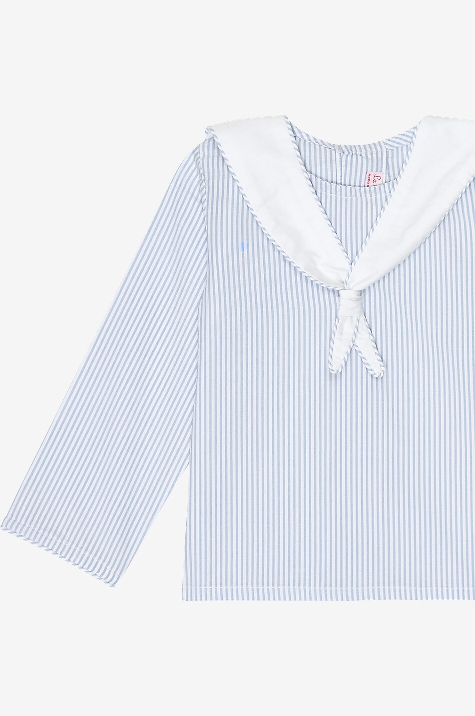 LA COQUETA Rio striped cotton poplin baby blouse Baby LIGHT BLUE 3