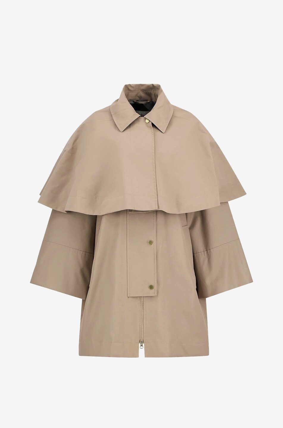 BARBOUR Fia showerproof jacket with removable cape Women BEIGE 1