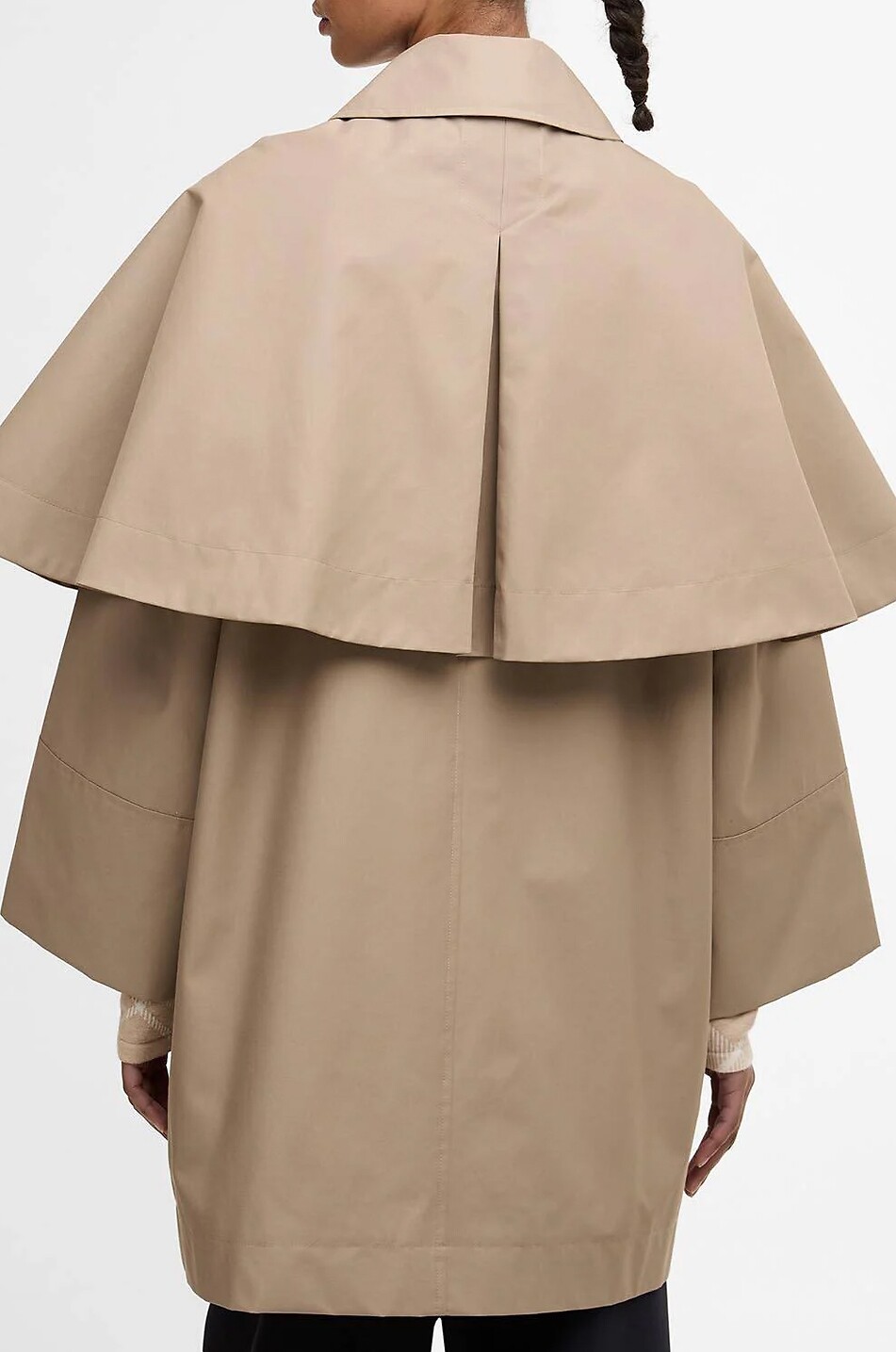 BARBOUR Fia showerproof jacket with removable cape Women BEIGE 3