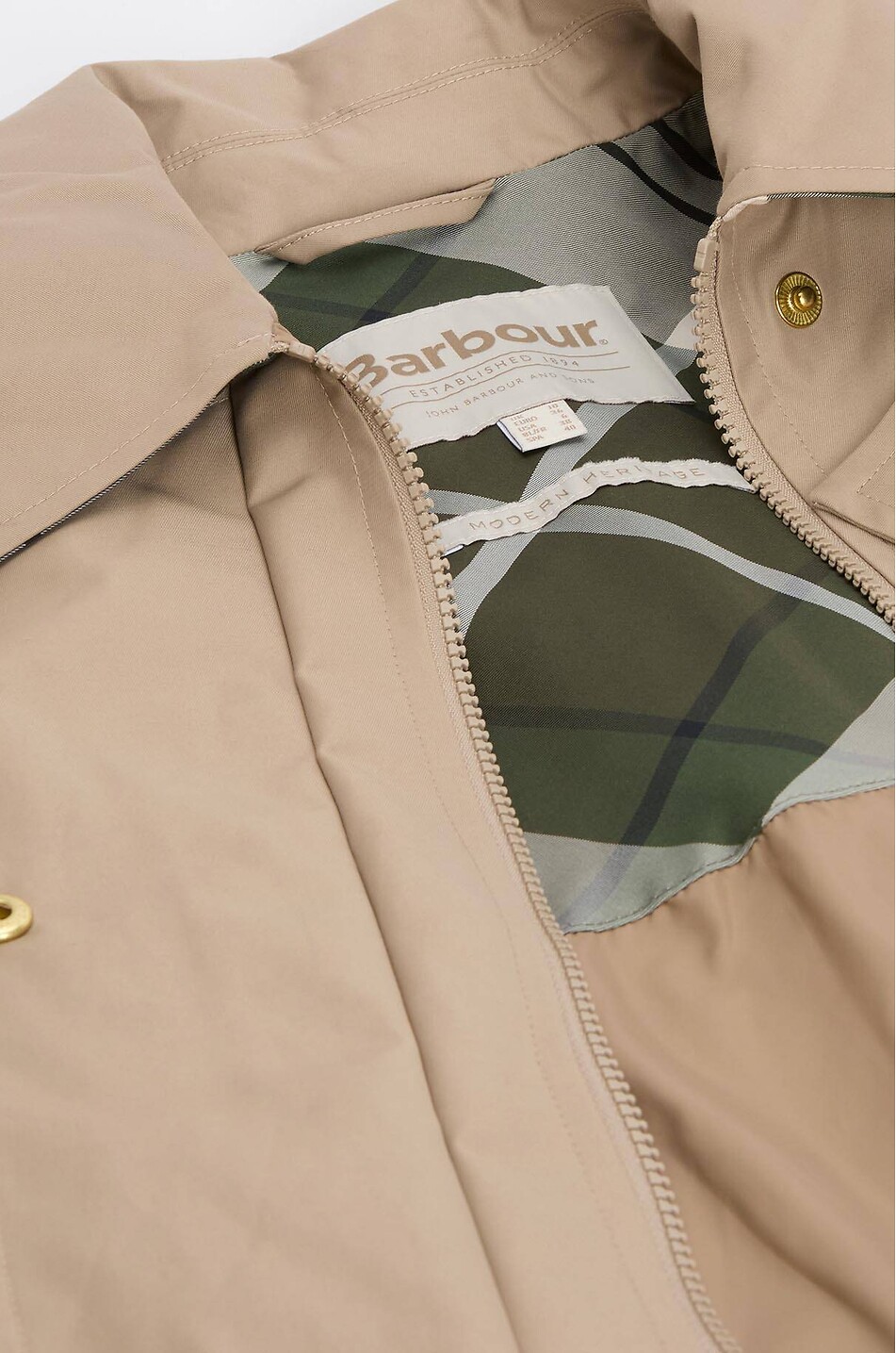BARBOUR Fia showerproof jacket with removable cape Women BEIGE 7