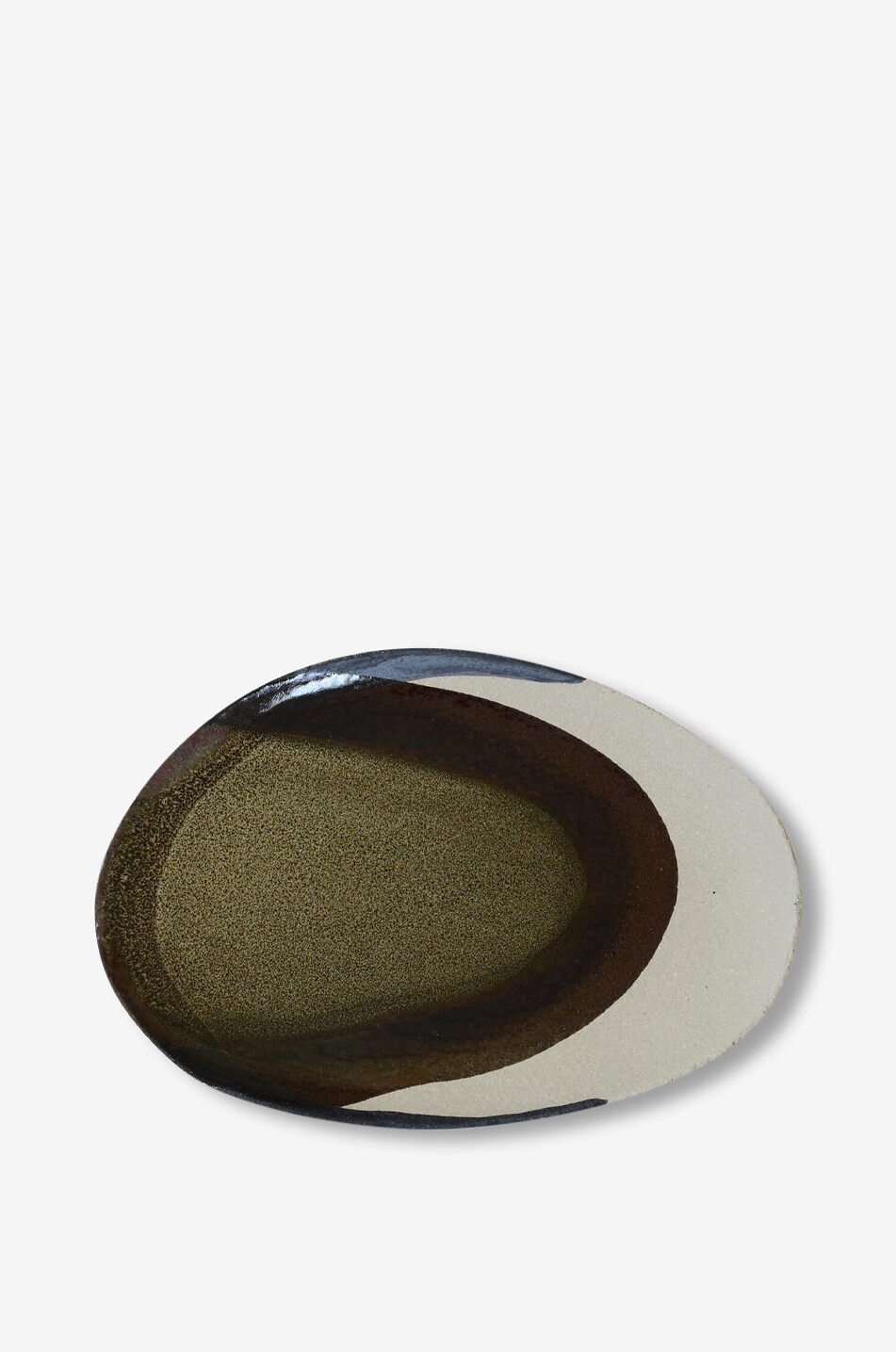 JARS Wabi Wabi L Seidou ceramic oval platter Home GREEN 2