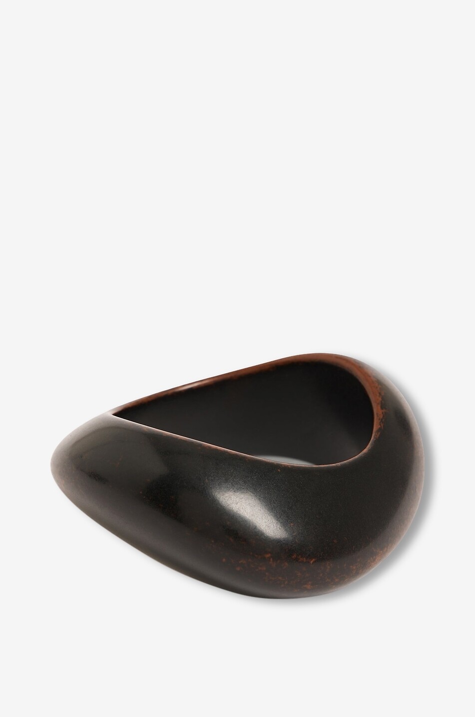 SOEUR Camila 1 wood effect resin cuff bracelet Women BROWN 1