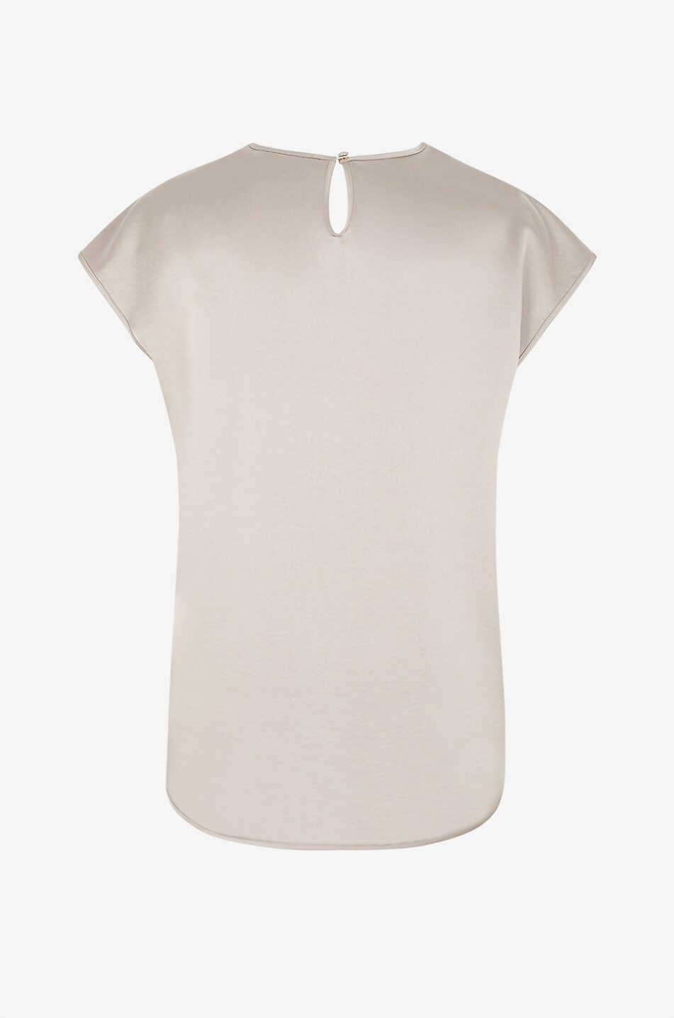 WEEKEND MAX MARA Top mit V-Ausschnitt aus Satin mit Spitze Staffa Damen BEIGE 3