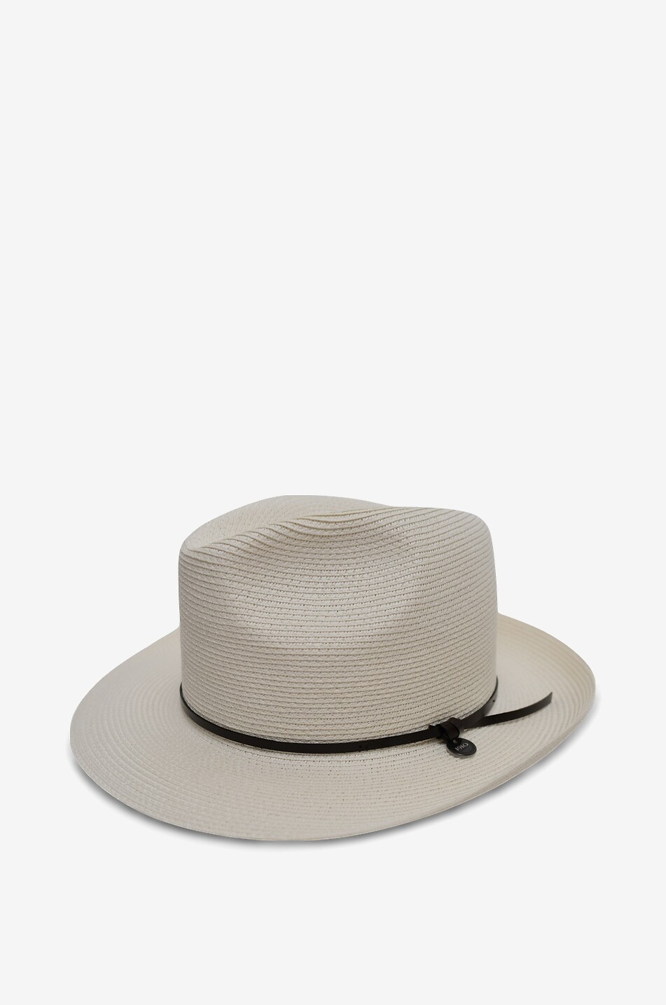 CATARZI 1910 Chapeau borsalino en raphia à ruban Femme Beige clair 1