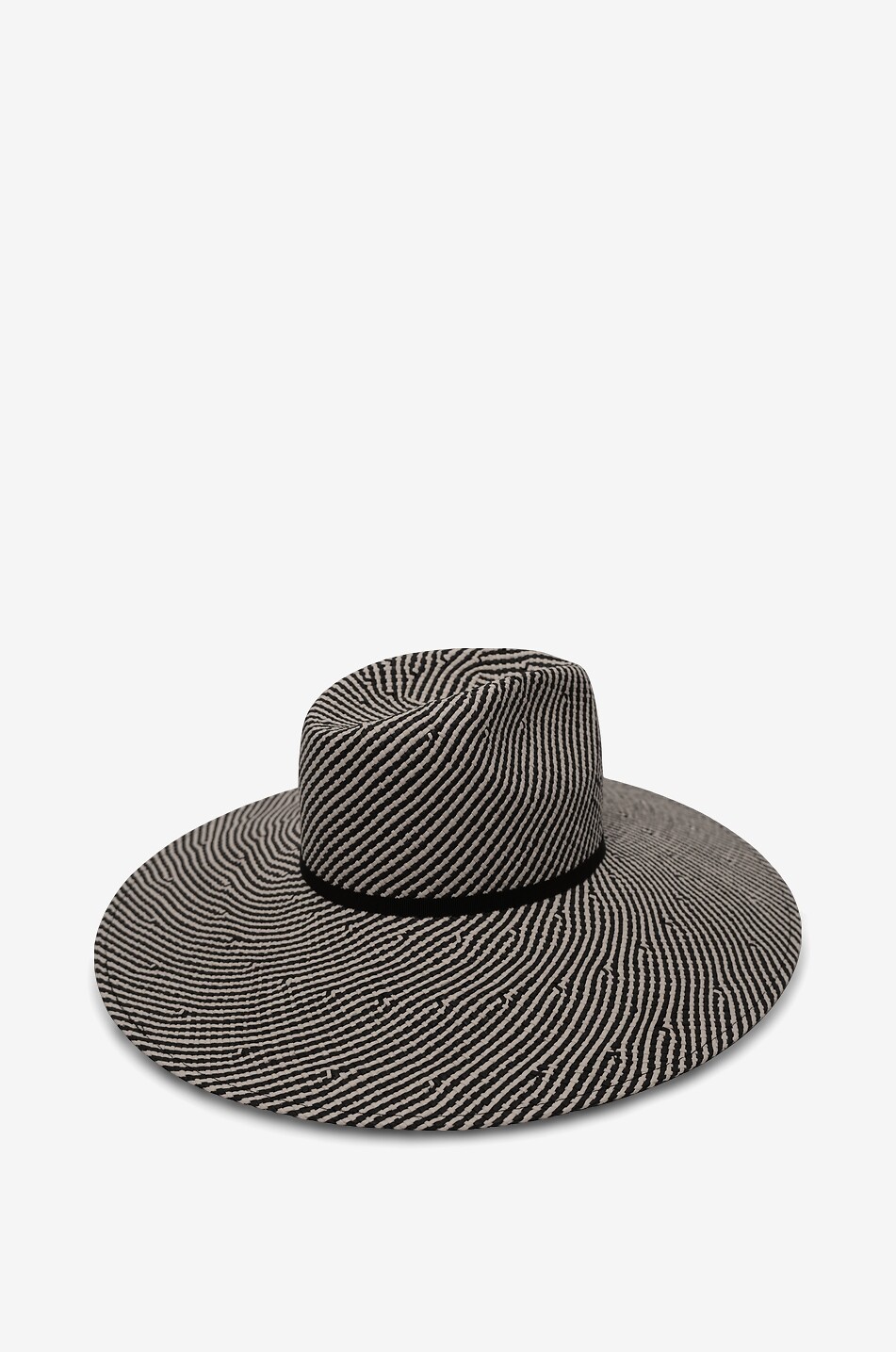 CATARZI 1910 Wide-brim raffia hat with ribbon Women MULTI COLOURED 2