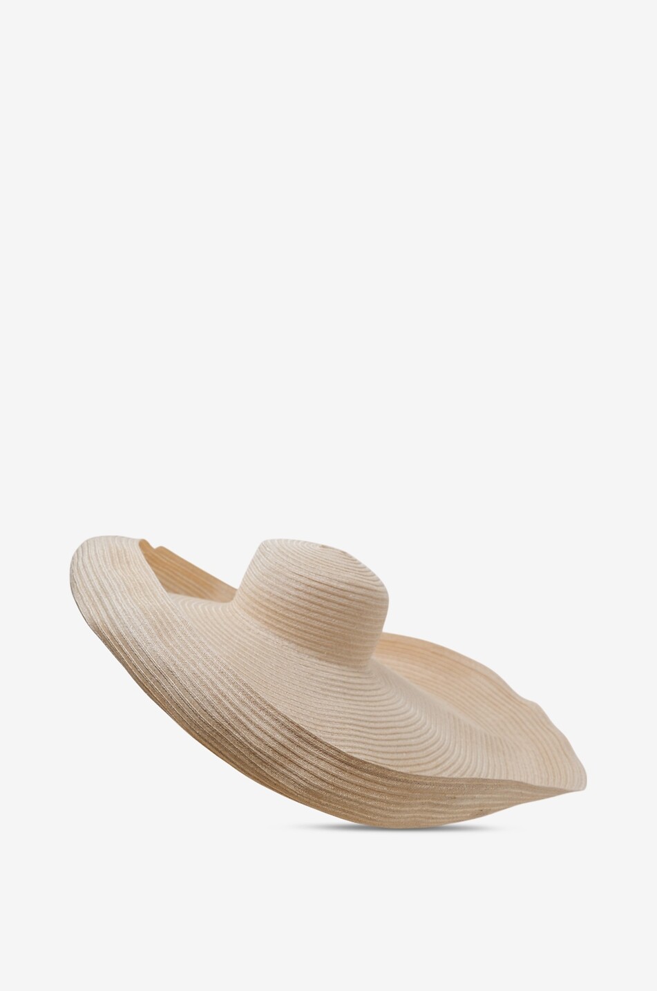 CATARZI 1910 Chapeau à bords relevés en abaca Victoria Femme Beige clair 2
