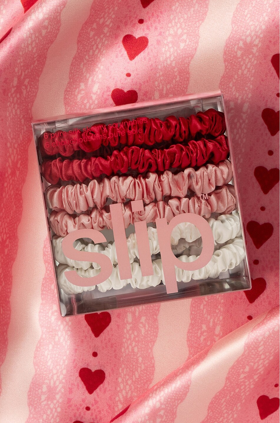 SLIP Lot de 6 élastiques pour cheveux en soie Sweetie Skinny Unisexe Incolore 4