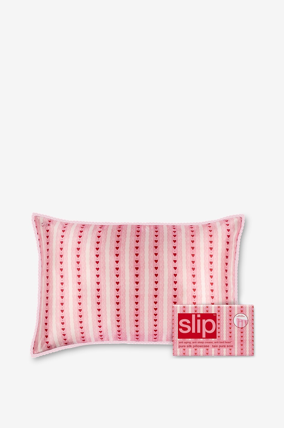 Queen Sweetie Lace silk and lace rectangular pillow case