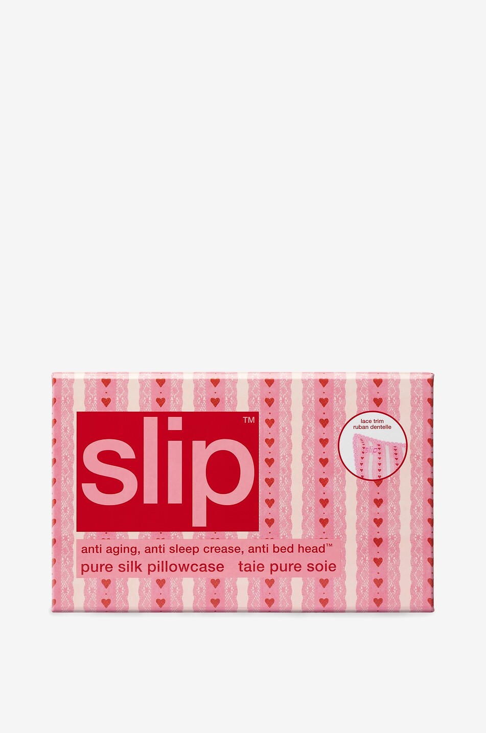 SLIP Queen Sweetie Lace silk and lace rectangular pillow case Home Colourless 8