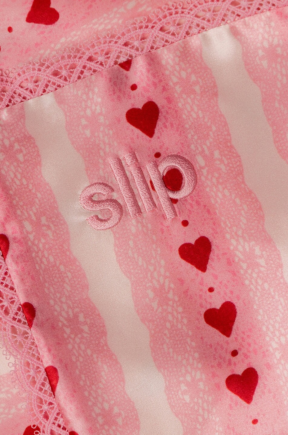 SLIP Queen Sweetie Lace silk and lace rectangular pillow case Home Colourless 4