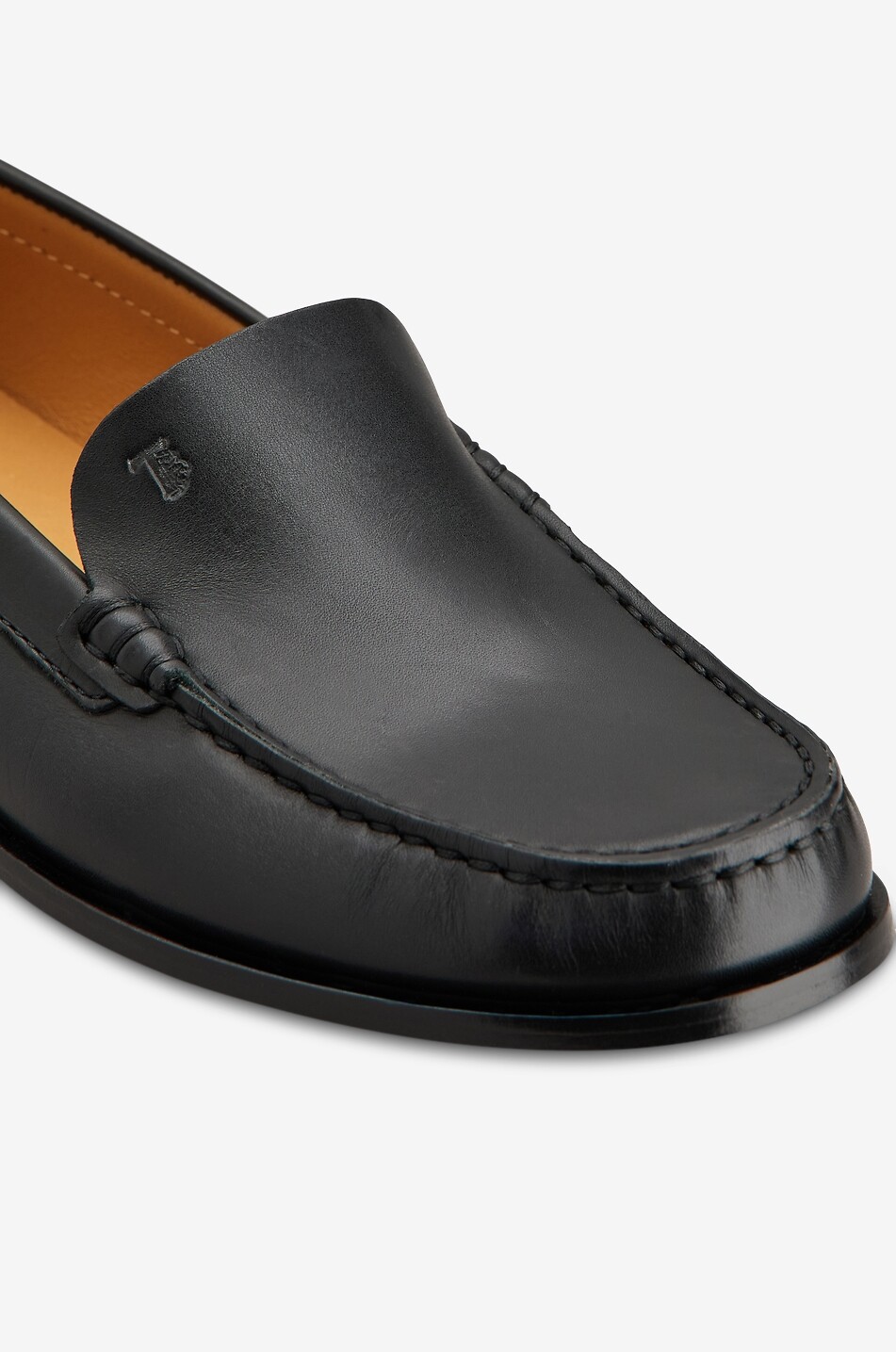 TOD'S Mokassins aus Leder mit Nieten Slipper Damen SCHWARZ 3
