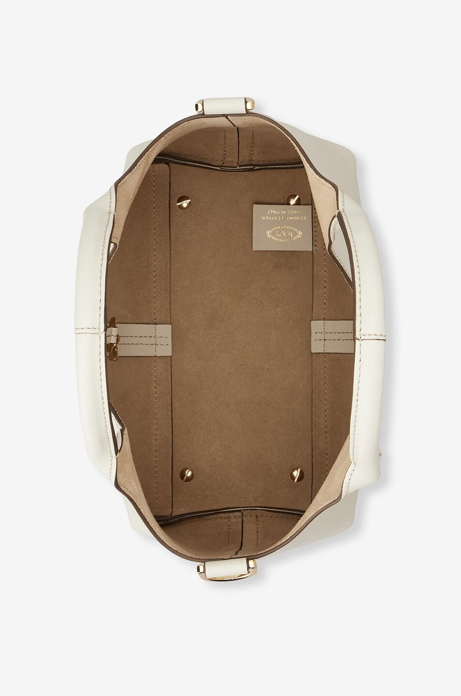 TOD'S Shopping Tote Mini supple leather bag Women WHITE 3