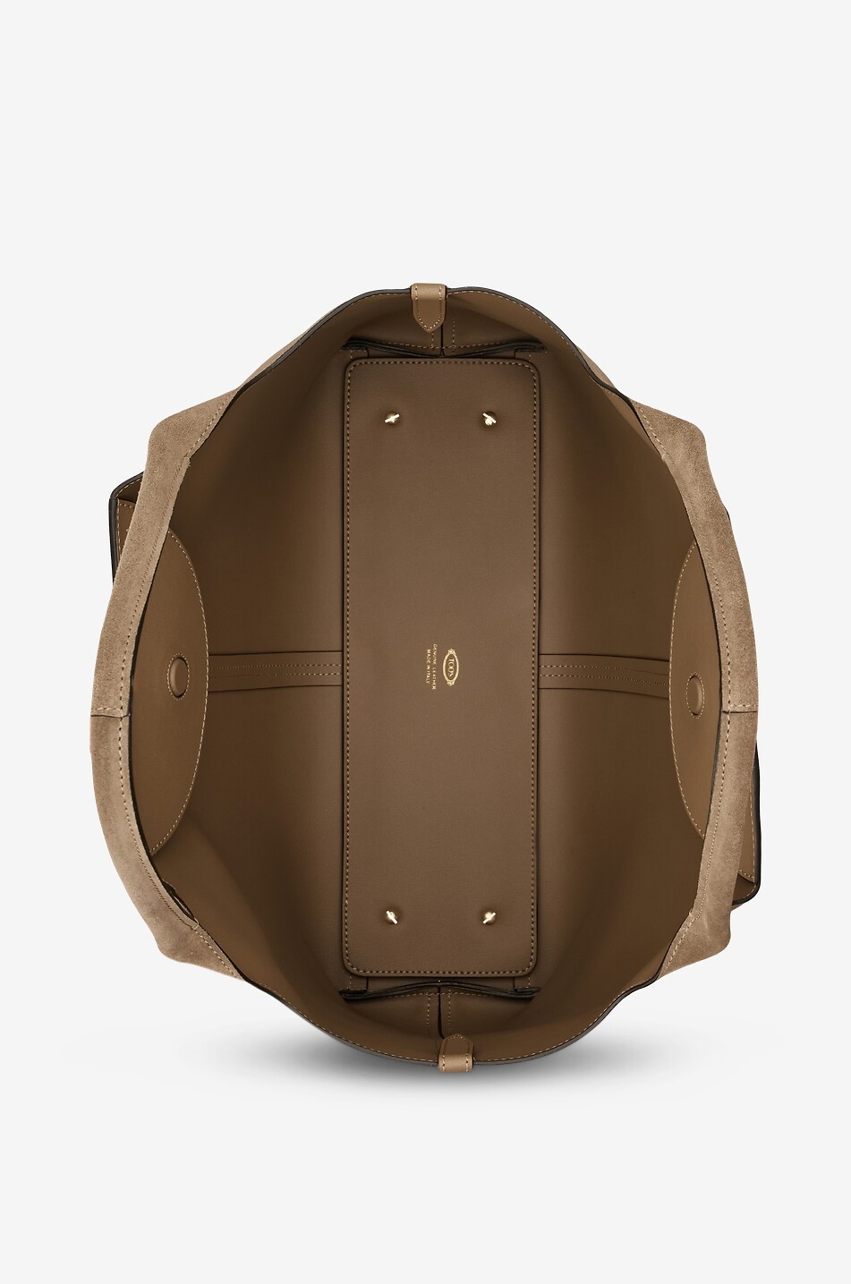 TOD'S Shopper en daim Shopping Tote Bar Medium-Petit Femme MARRON 3